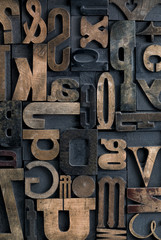 Letterpress alphabet