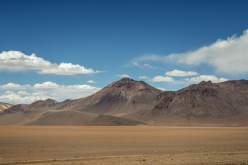 Fototapeta na wymiar triple border between Argentina, Chile and Bolivia
