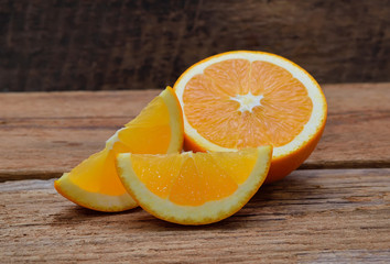 orange fruit on wooden table