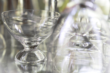 Glass with reflection