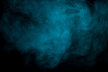 Obraz na płótnie Canvas Abstract aquamarine smoke hookah.