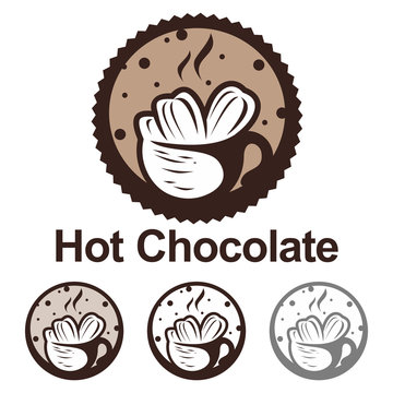 Hot Cocoa Chocolate Logo Icon Set