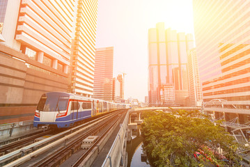 Sky train in capital is commonly used to avoid traffic congestion