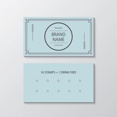 cafe business card design