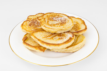 Tasty Pancakes with Sugar Stack