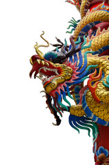 Chinese style dragon statue.