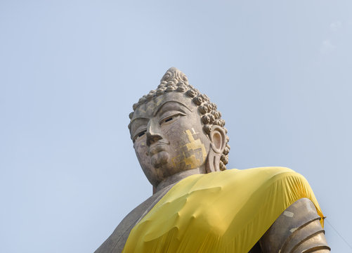 Stone Buddha image.