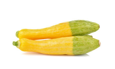  yellow zucchini  on white background