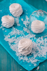 White apple marshmallows, zephyr homemade