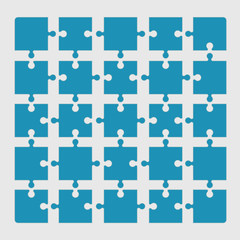 Fototapeta premium puzzle pieces collection