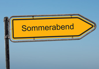 Schild 38 - Sommerabend