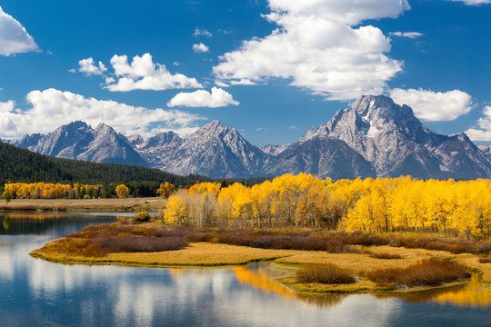 Grand Teton National Park In Autumn