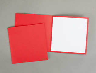 Romantic design set over gray background. To be used for invitations.