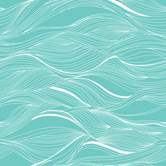 Vector seamless abstract pattern, waves - 101358100