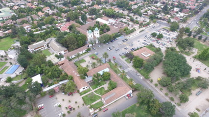 aerial view at a park in Santiago, Chile