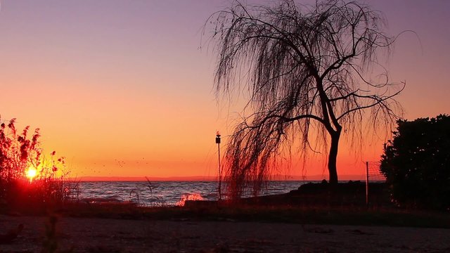 Tramonto sul lago, cinemagraph