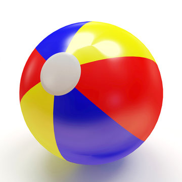 Beach Ball isolated on white background