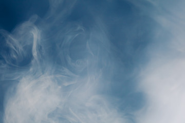 Obraz premium blue smoke background with copy-space