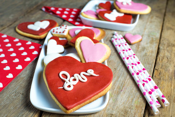 Heart shaped cookies