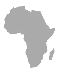 Fotobehang Karte von Afrika © Robert Biedermann