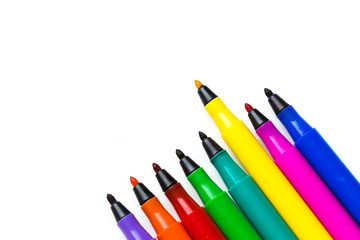Colorful felt-tip pens