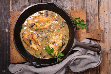 chicken with sauce