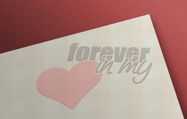 Forever in my Heart - Briefbogen