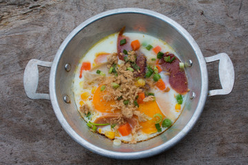 Hot egg dish