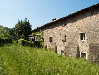 Old abandoned stone house.