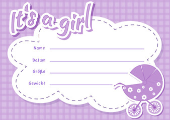It`s a girl - Kinderwagen