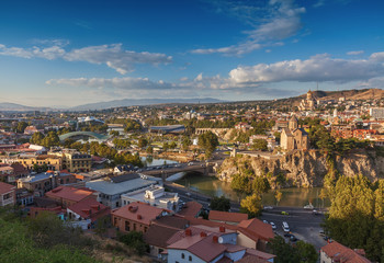 Panoramic Tbilisi, Georgia. 
