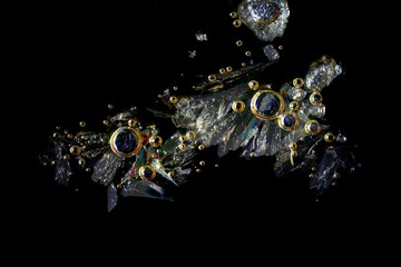 Artistic image of vitamin C in crystallized form. These are real and this is what Vitamin C looks...
