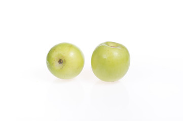 Jujube fruit isolated on white background