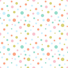 Seamless colorful dots pattern
