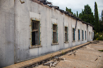 Obraz premium Old Austrian military fort in the mountains of Montenegro