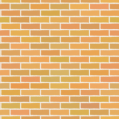 Obraz premium Vector seamless texture of orange brick wall