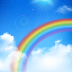 Rainbow Background Illustration 