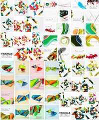Mega set of various style geometrical templates