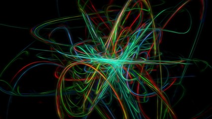 Beautiful curly light effect