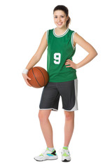 Young girl basketball player © Boris Riaposov