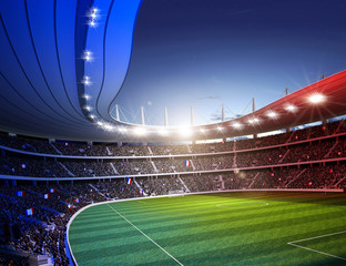 Stadion farbiges Licht Frankreich 1 © OH