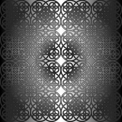 Vector square flower pattern symmetrical