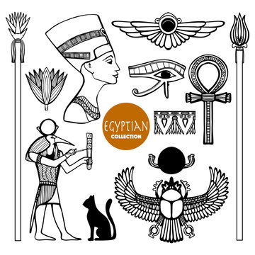 Egypt Symbols Set