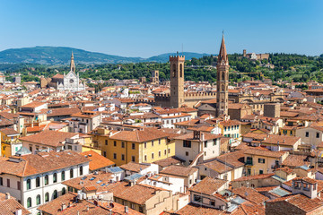 Fototapeta na wymiar Florence city skyline , Italy