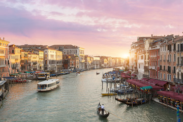 Venice, Grand Canal View from Rialto Bridge