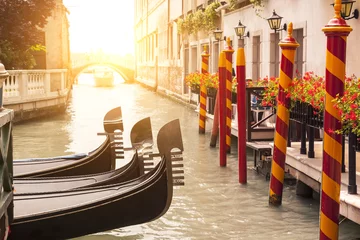 Fototapete Rund Venice, Gondola in Venice © s4svisuals