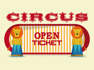 Circus icons design 