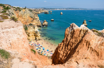 Praia do Camilo beach in Lagos, Algarve