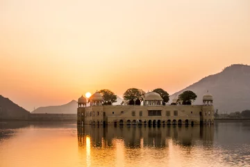 Fotobehang Jal Mahal, Jaipur, India in the morning. © wanfahmy