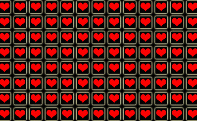 Abstract Hearts Cool Valentine Background